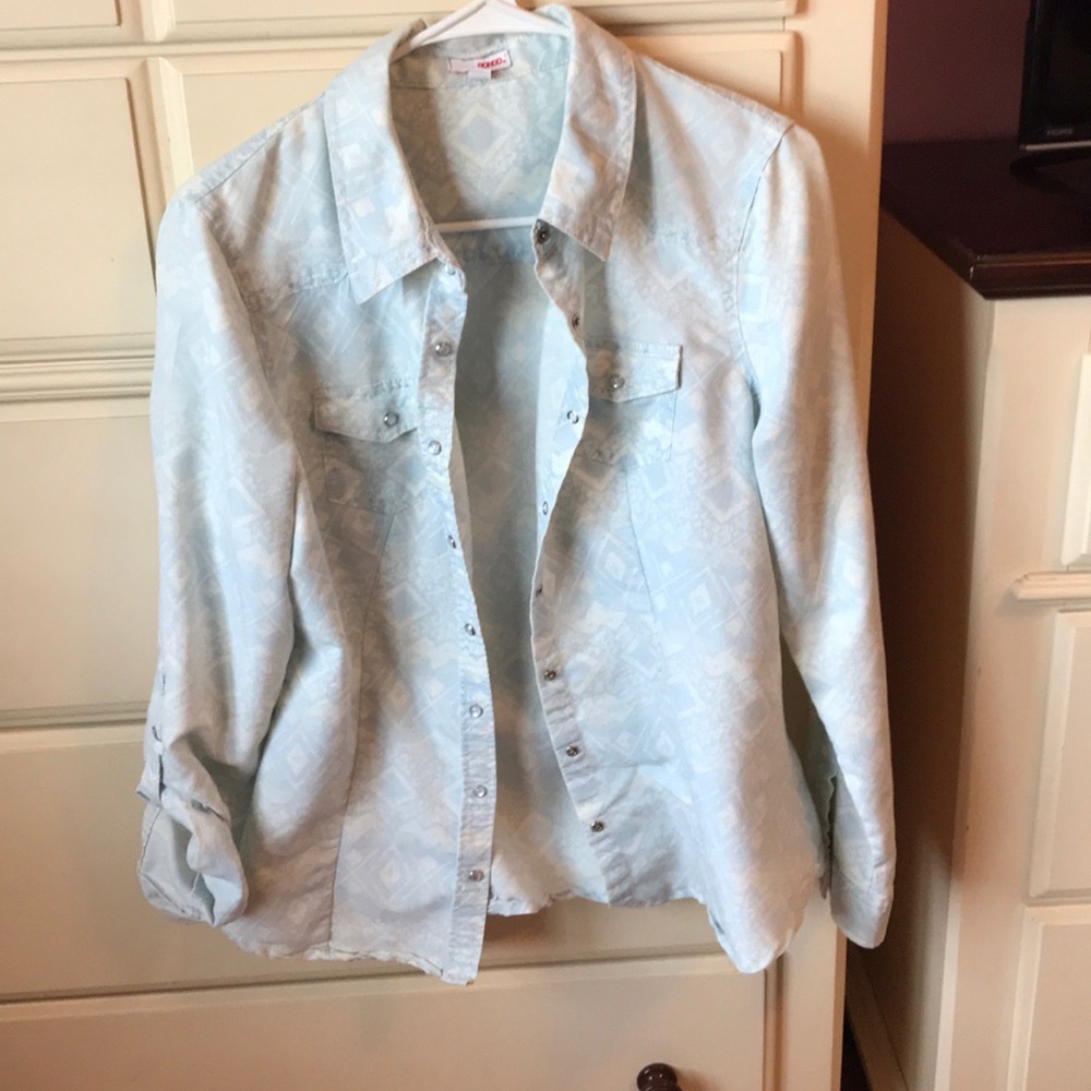 Button up jean shirt